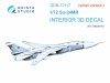 Quinta Studio QDS-72117 Su-24MR 3D-Printed coloured Interior on decal paper (Zvezda) (small version) 1/72
